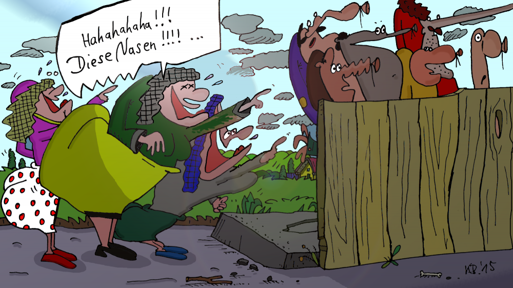 Cartoon: belustigt 1