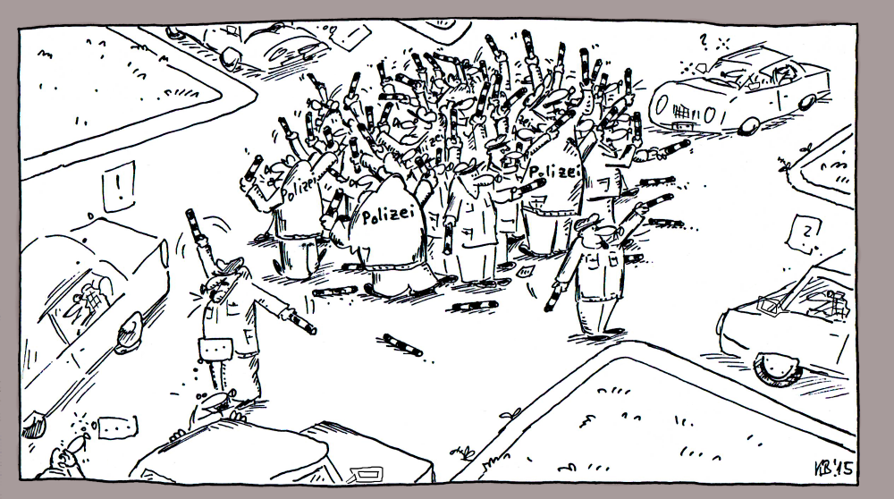 Cartoon: Verkehrspolizei 1
