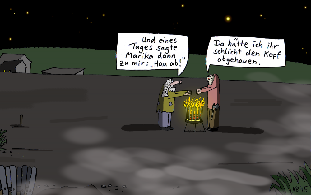 Cartoon: ohne Dach 1