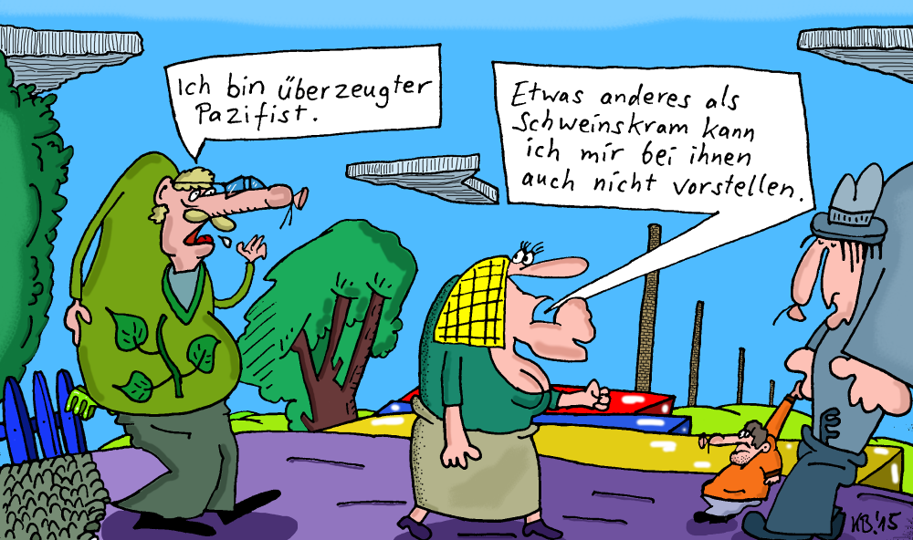 Cartoon: friedlich 1