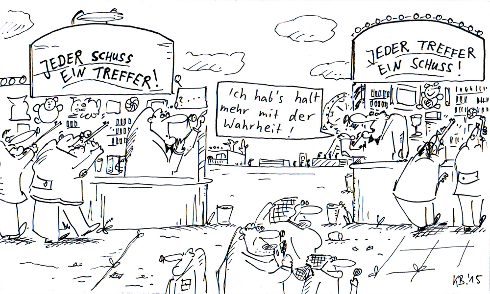 Cartoon: Die beiden Buden 1