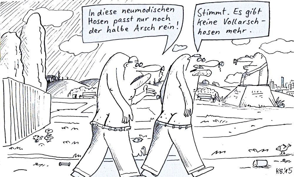 Cartoon: Beinkleid 1