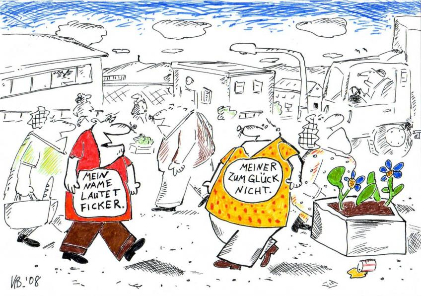 Cartoon: in den Himmeln 8
