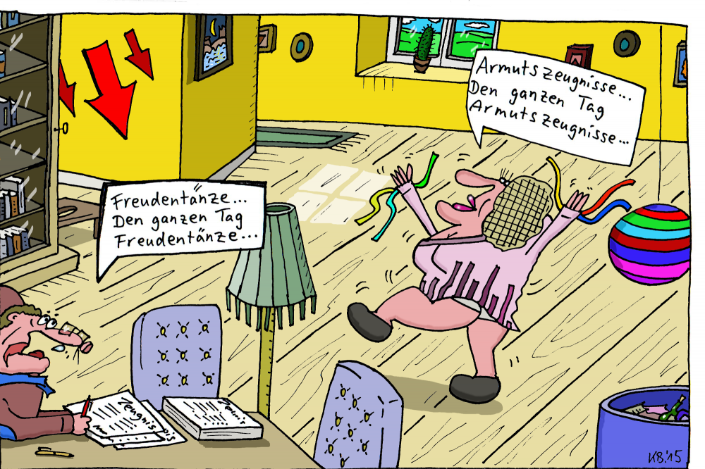 Cartoon: genervt 1