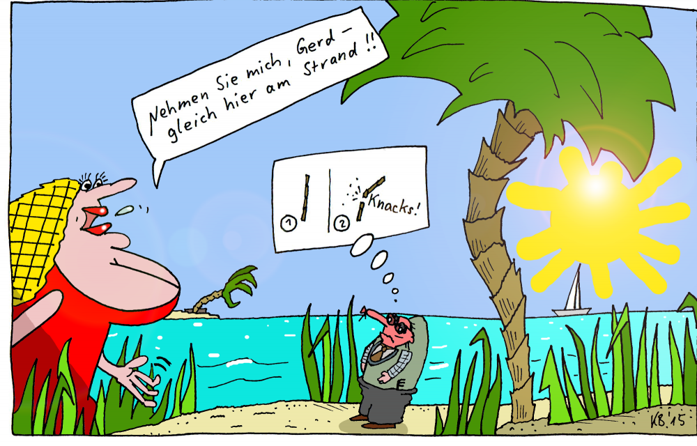 Cartoon: Dame 1