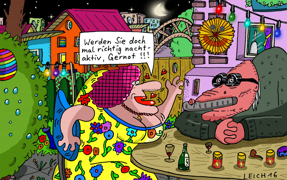 Cartoon: spät geworden 1