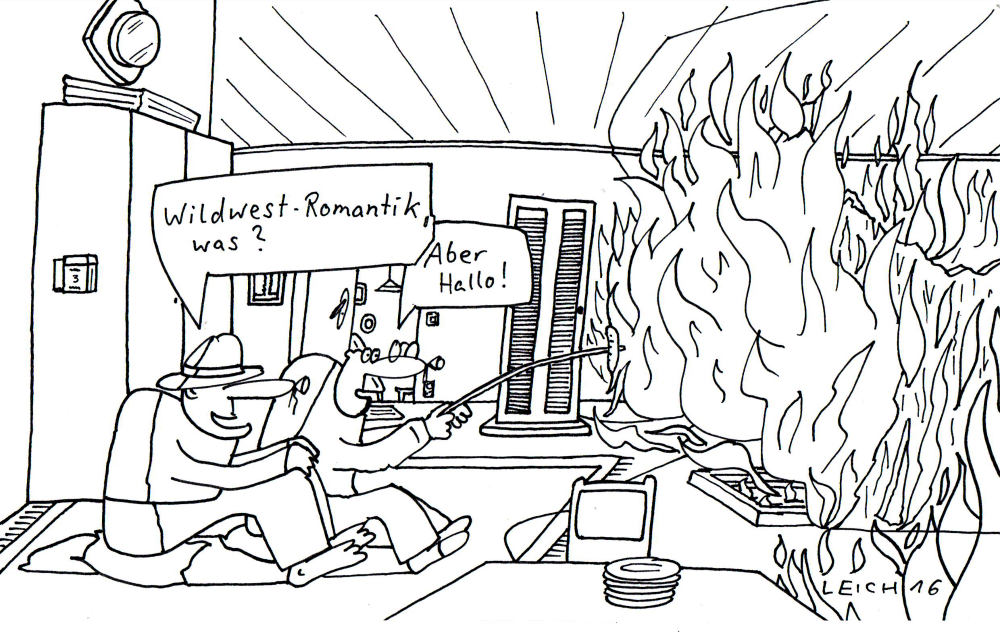 Cartoon: West sw & farbig 1