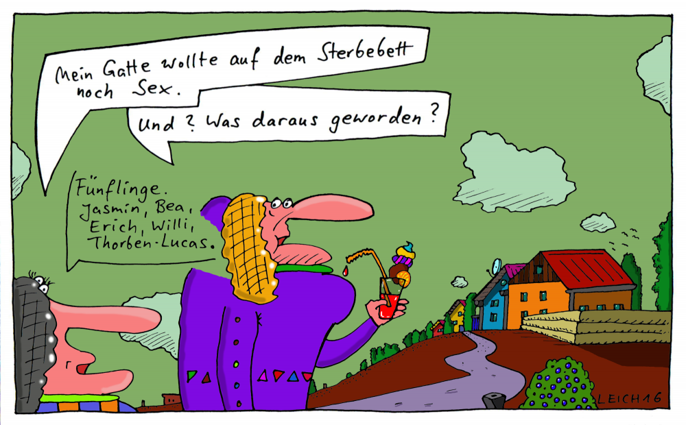 Cartoon: mein Gatte 1