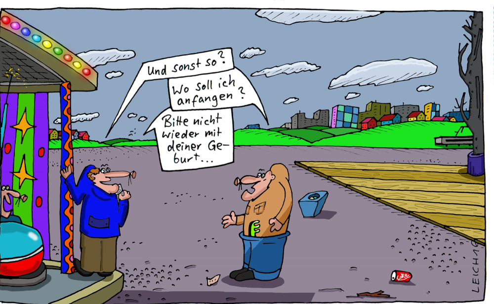 Cartoon: Belanglosigkeiten 1