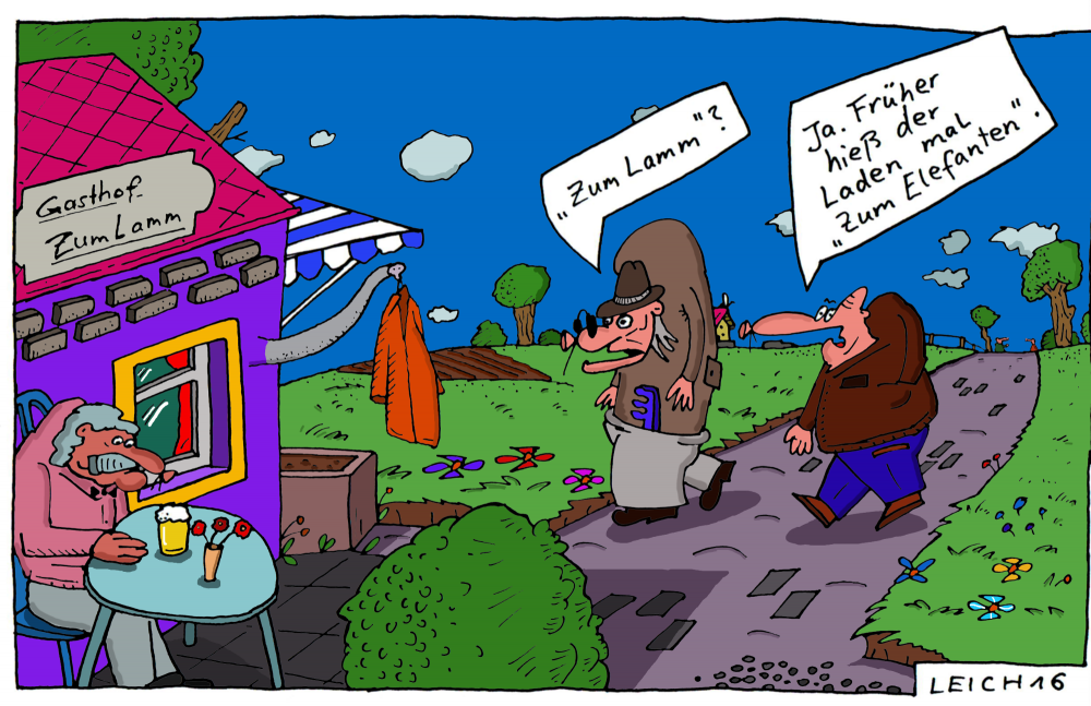 Cartoon: Gasthof 1