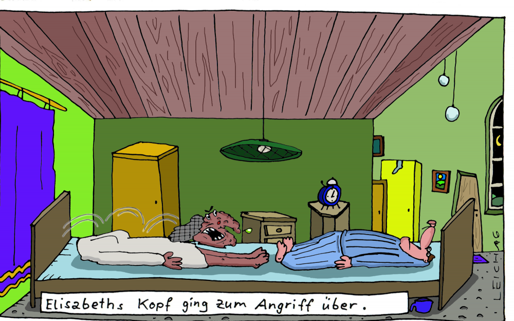 Cartoon: Schlafzimmer 1