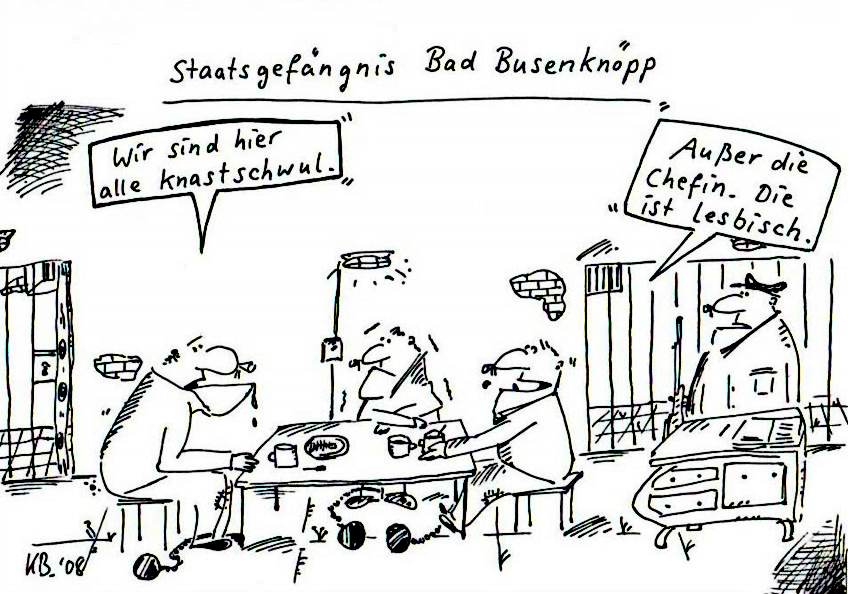 Cartoon: knastschwul 1
