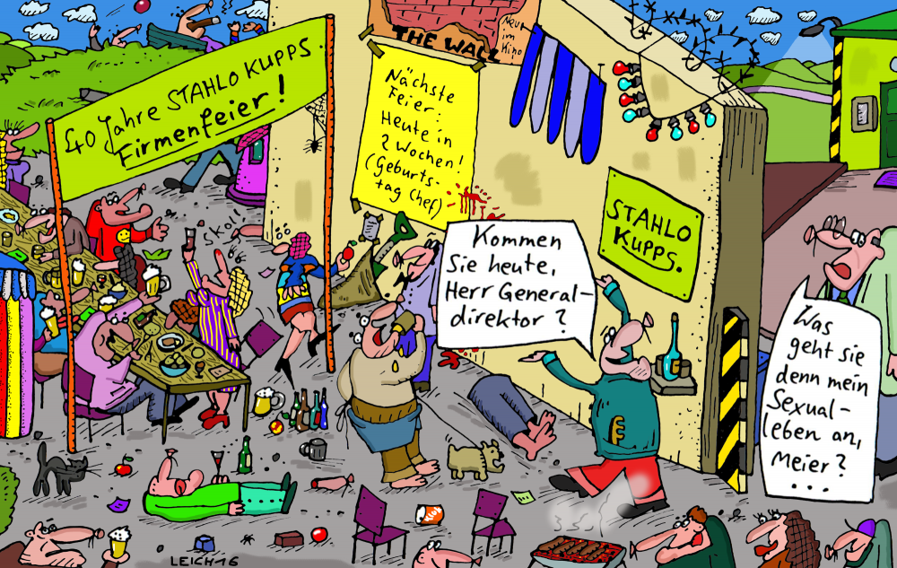 Cartoon: Firmenfeier 1