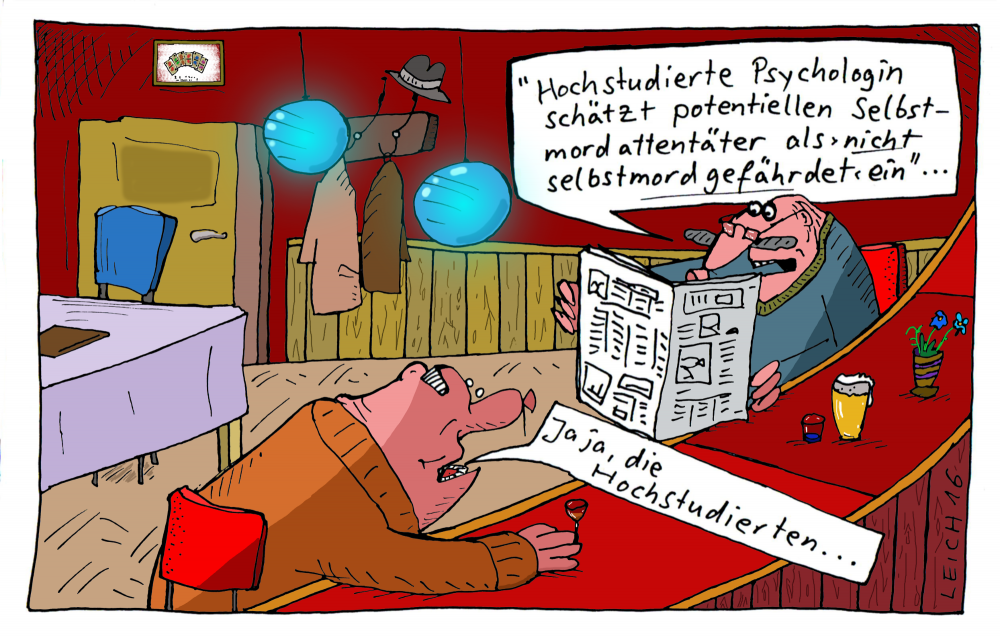 Cartoon: an den Tresen 1