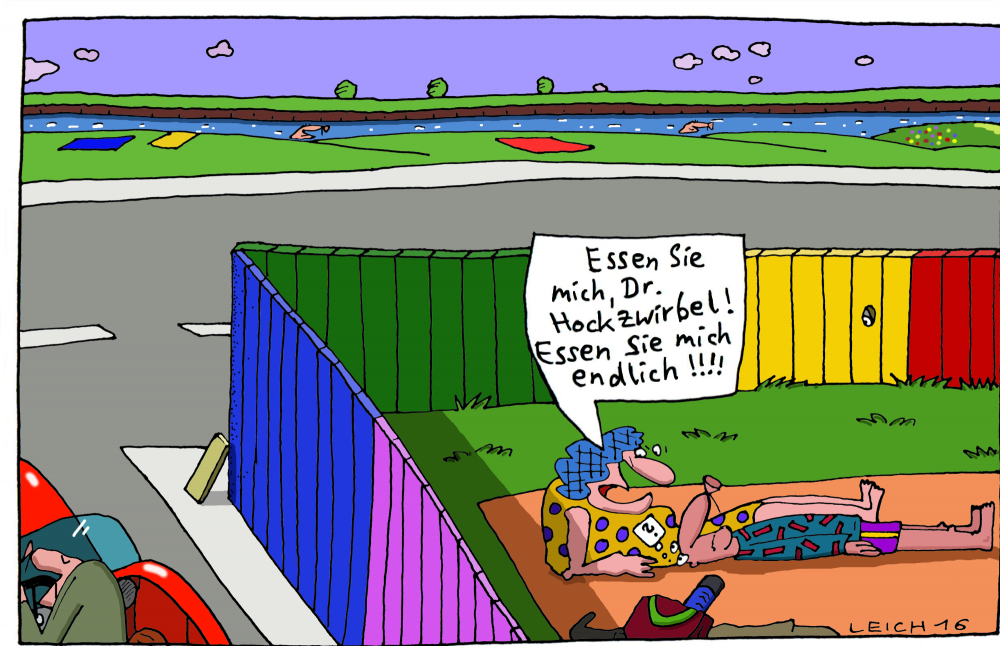 Cartoon: abgelegenes Gärtchen 1