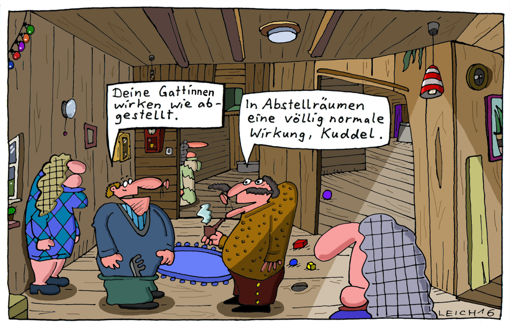 Cartoon: zwischen Wänden 1