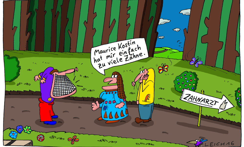 Cartoon: am Waldrand 1