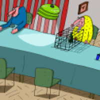 am Tisch