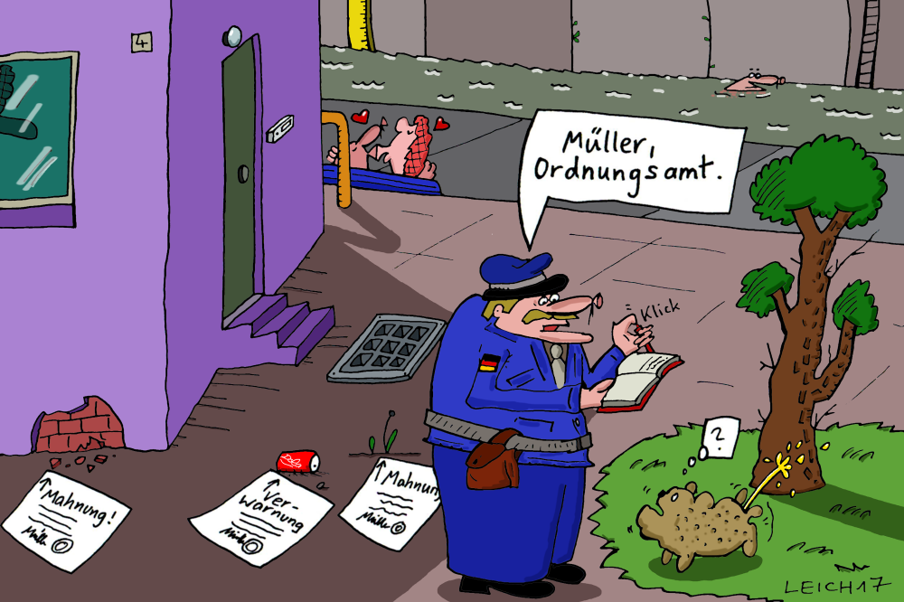 Cartoon: Im Dienst 1