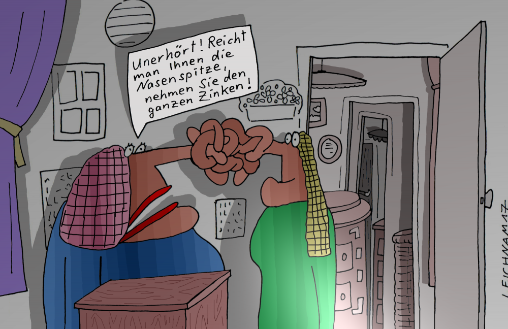 Cartoon: Tja ... 1