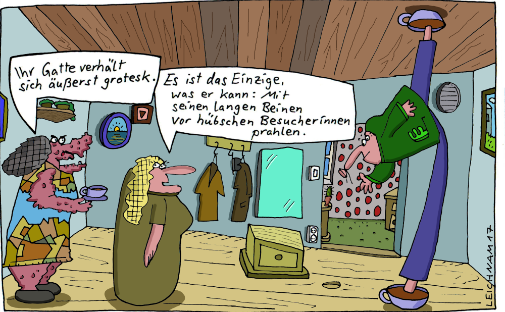 Cartoon: Die beiden Damen 1