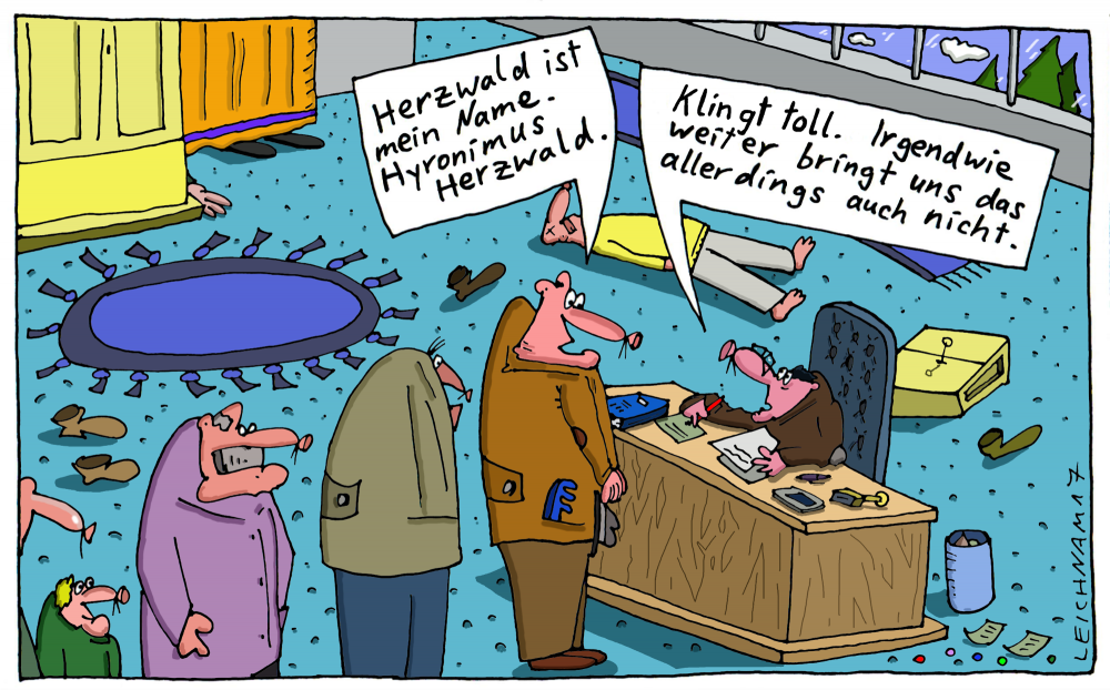 Cartoon: Schreibtisch 1