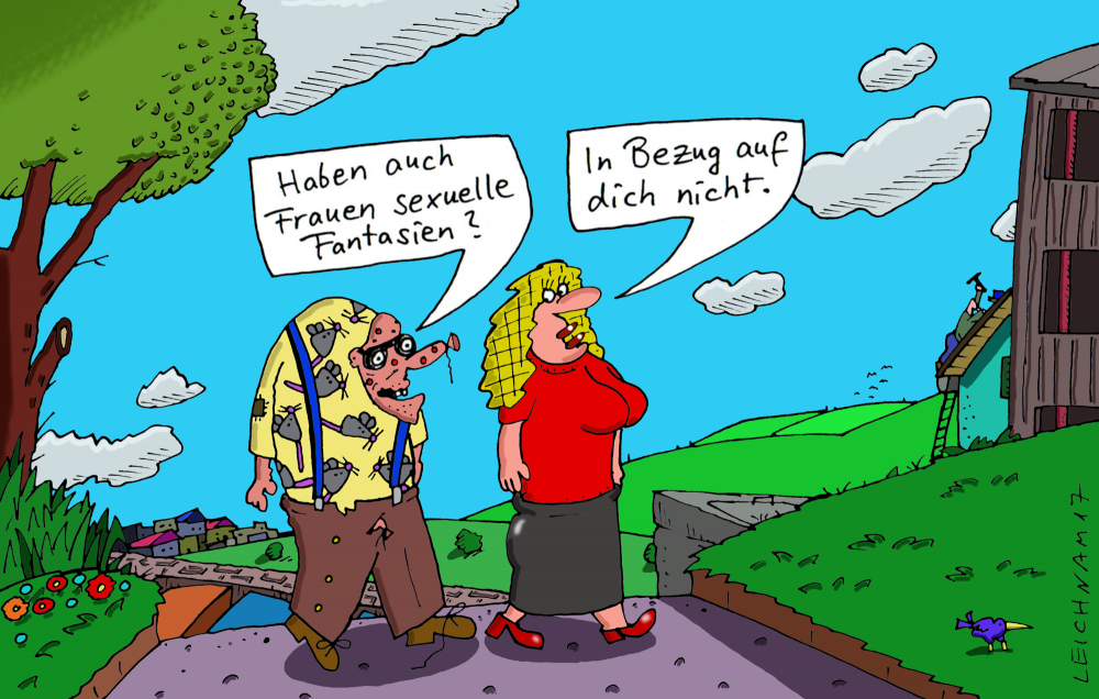 Cartoon: Den Berg hinauf 1