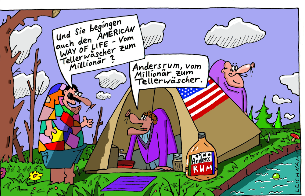 Cartoon: AWOL 1