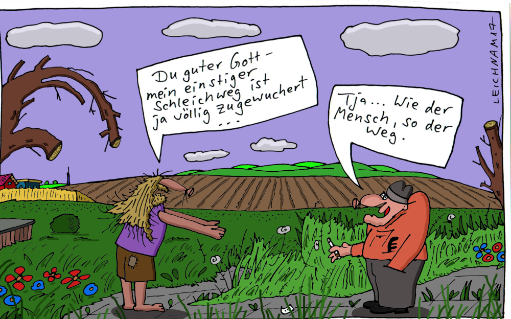 Cartoon: Du guter Gott 1