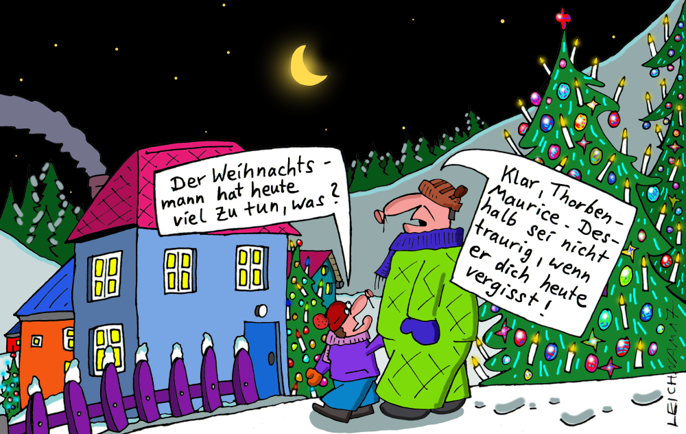 Cartoon: Papa & Sohn 1