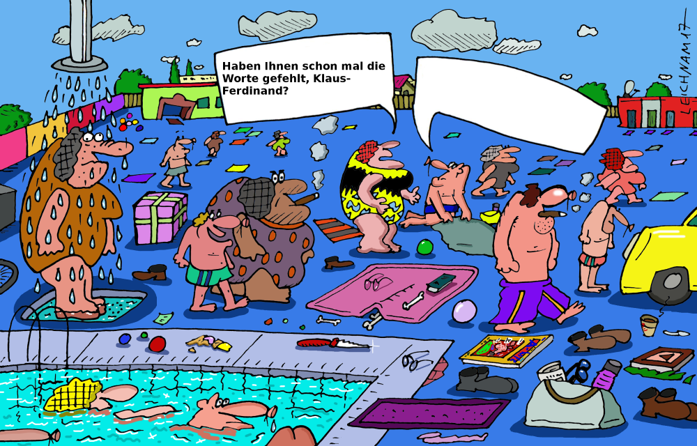 Cartoon: Am Wasser 1