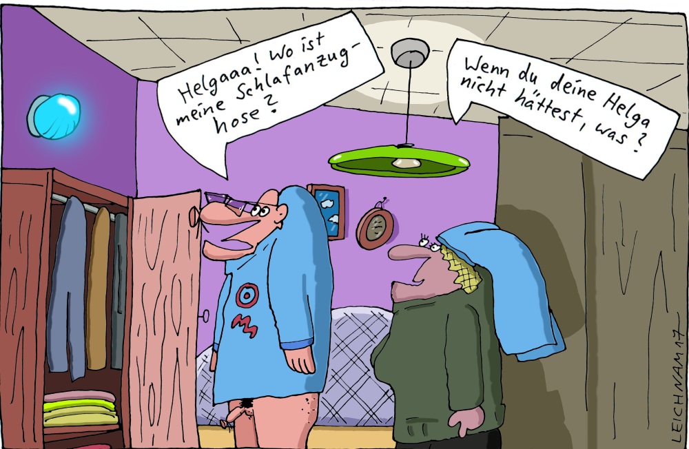 Cartoon: Am späten Abend 1