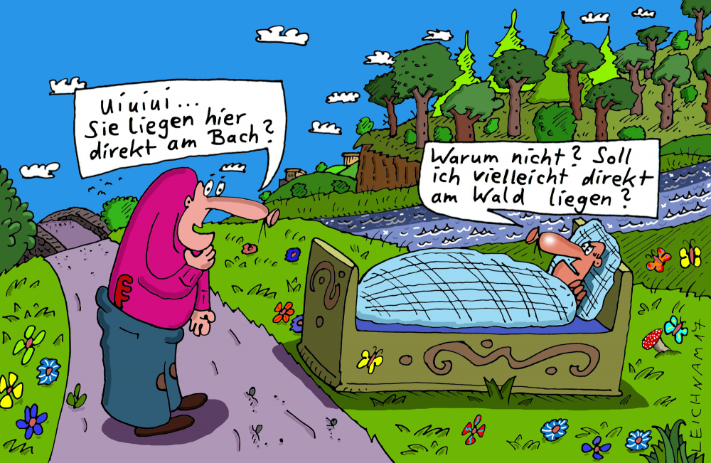 Cartoon: liegen 1