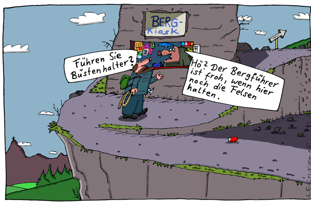 Cartoon: Hoch oben 1