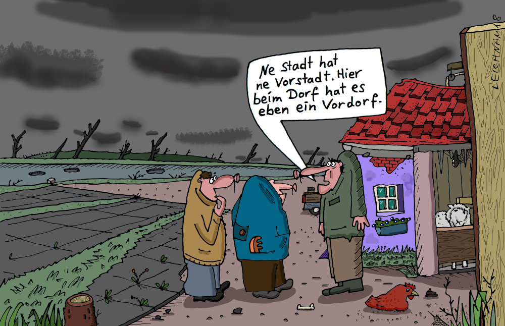 Cartoon: abgelegen 1