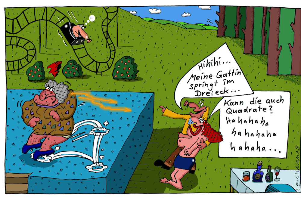 Cartoon: Am Wald 1