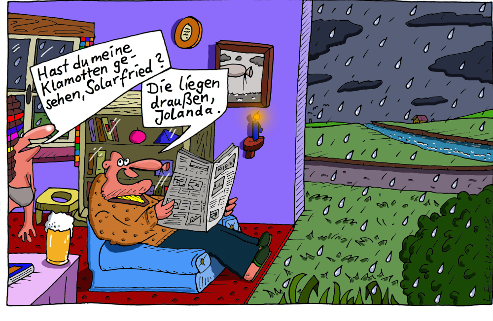 Cartoon: Schlimmer Tag 1