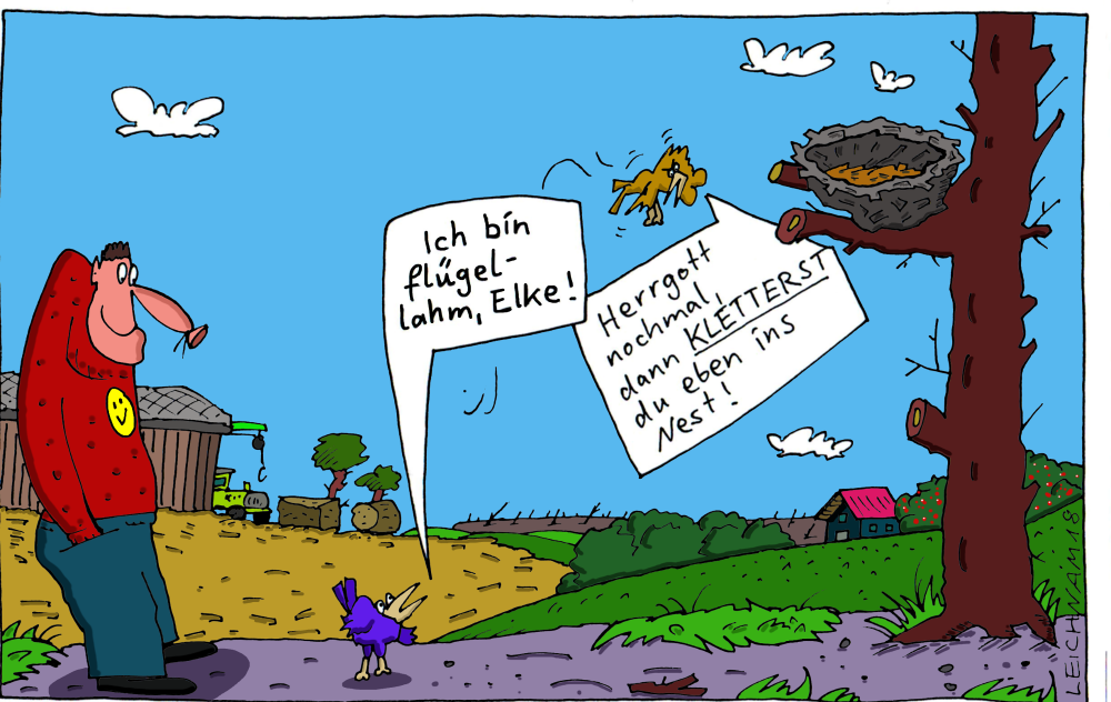 Cartoon: Hinauf! 1