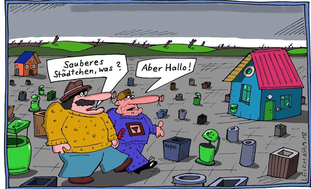 Cartoon: Städtchen 1