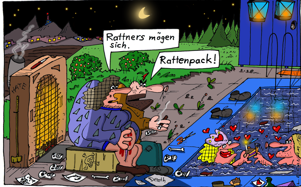 Cartoon: Am kühlen Nass 1