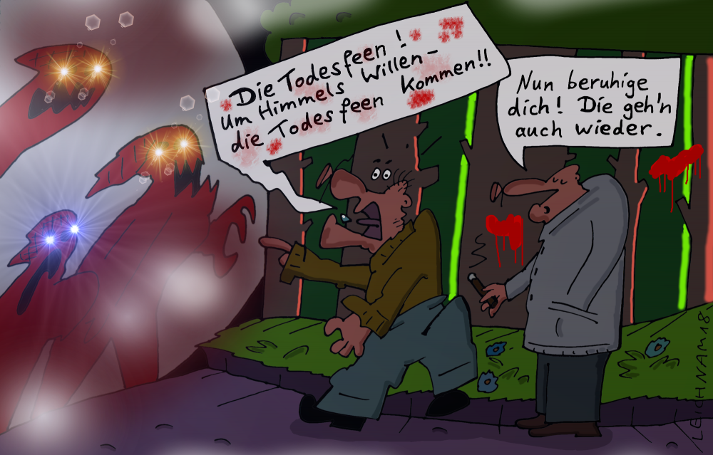 Cartoon: Am Todeswald 1
