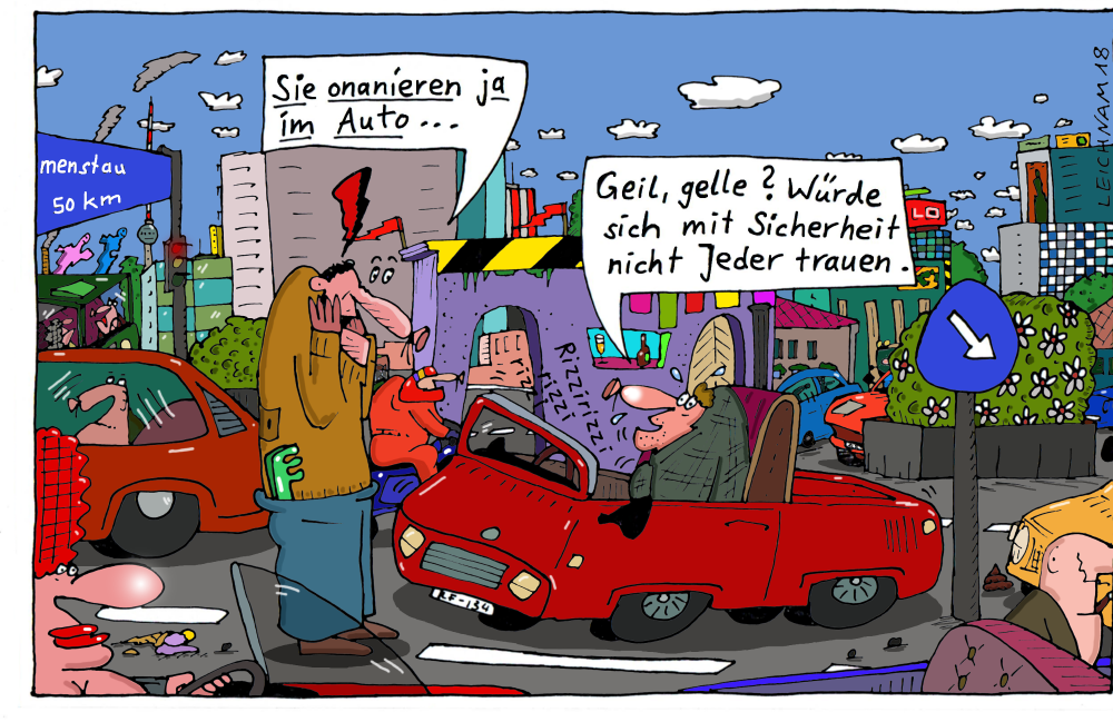 Cartoon: Straßenverkehr 1