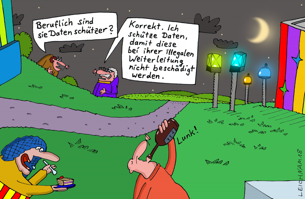 Cartoon: Nachtgespräch 1