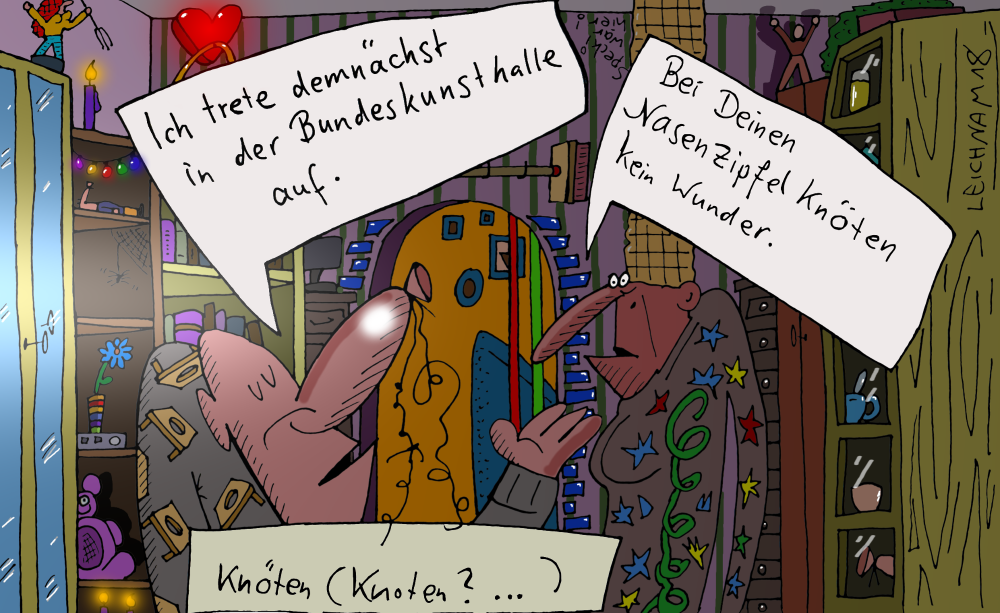 Cartoon: Auftritt 1