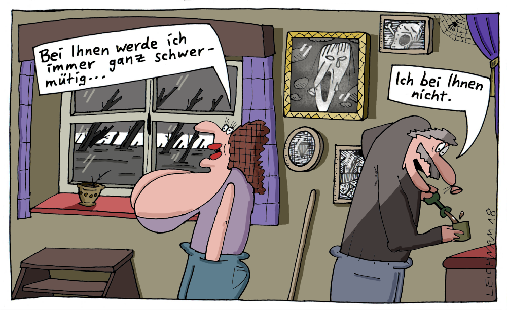 Cartoon: Bei Ihnen 1