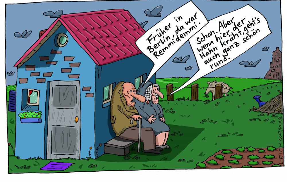Cartoon: Altes Paar 1