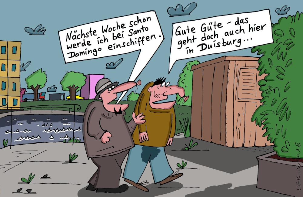 Cartoon: 2 Herren 1
