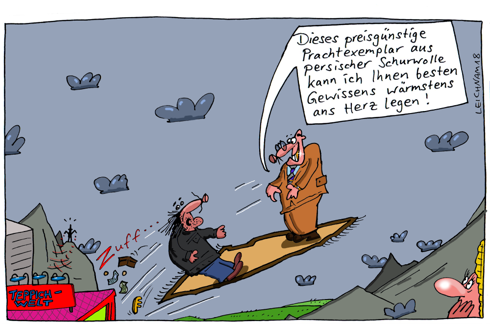 Cartoon: Der Verkäufer 1