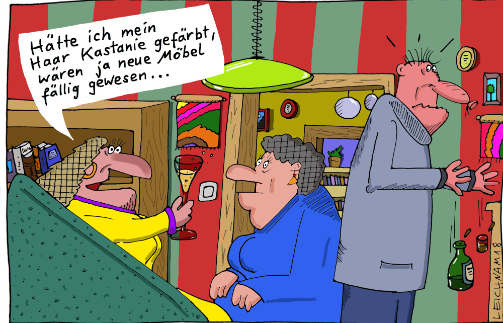 Cartoon: Im Wohnzimmer 1