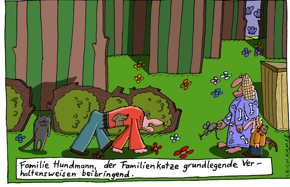 Cartoon: Lehrend 1